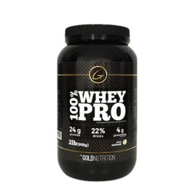 100% Whey Pro 2lb Gold Nutrition - Sabor Natural