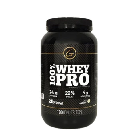 100% Whey Pro 2lb Gold Nutrition - Sabor Natural