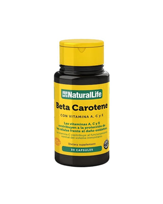 Beta Carotene 30 Cáps Natural Life