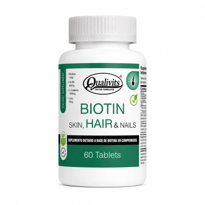 Biotin skin, hair & nails 60caps Qualivits
