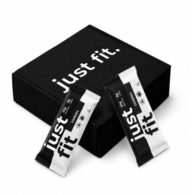 Caja x10 Barritas Premium 20g Proteína + Colágeno JustFit - Cookies