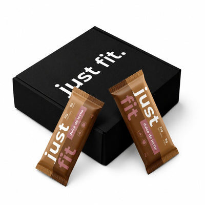 Caja x10 Barritas Premium 20g Proteína + Colágeno JustFit - Dulce de leche