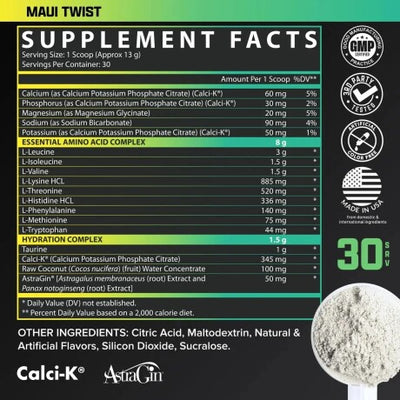 Tabla Nutricional 100% Whey Pro 2lb Gold Nutrition - Sabor Natural