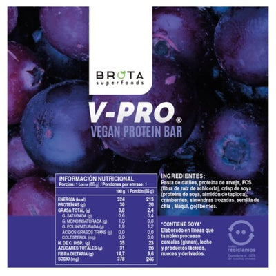 Tabla Nutricional Barra Best Protein Caja X10 NB - Naranja