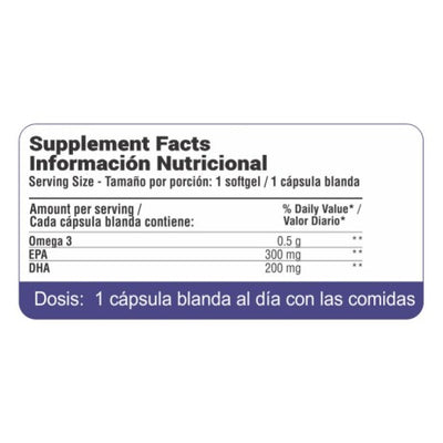 Tabla Nutricional Aceite Hígado Bacalao 90 Perlas Ana María Lajusticia